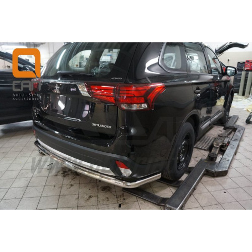 Защита заднего бампера Mitsubishi Outlander 2017